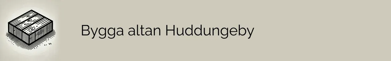 Bygga altan Huddungeby